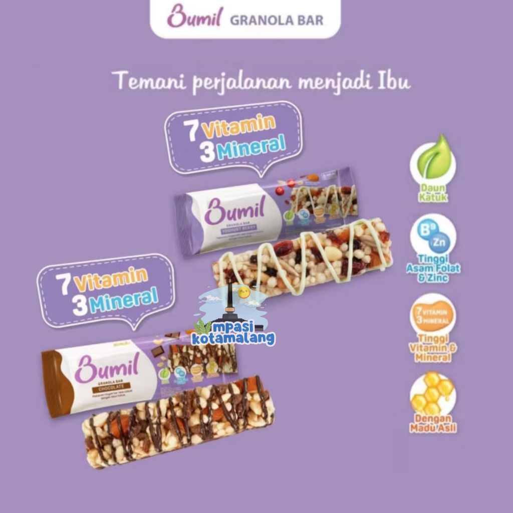 

BUMIL GRANOLA BAR CEMILAN SEHAT IBU HAMIL MENYUSUI