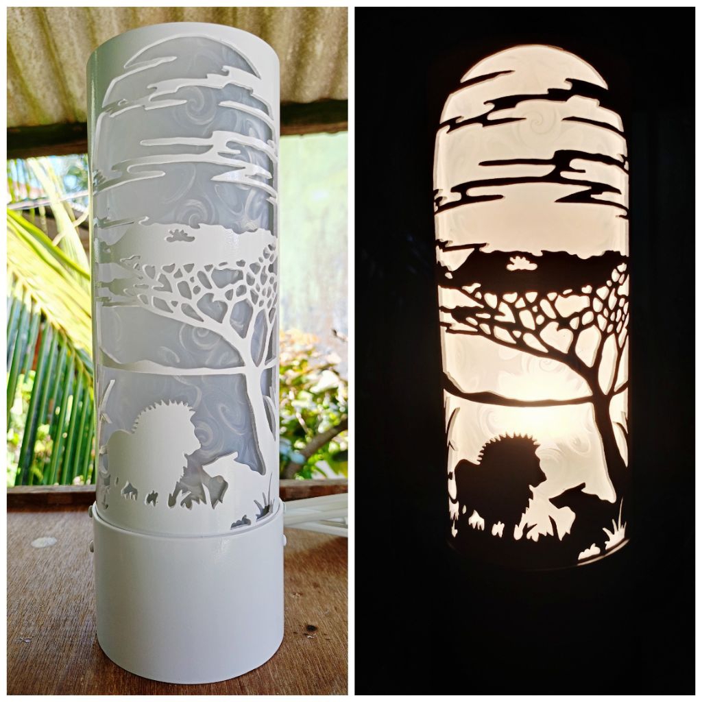 Lampu Hias / Lampu Tidur Bahan PVC Paralon