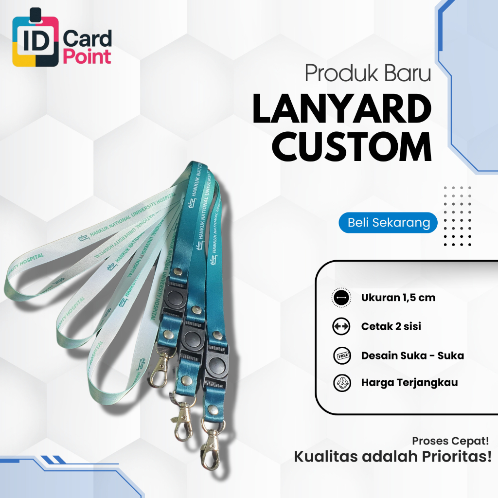 

Cetak Lanyard Custom Ukuran 1,5cm 2sisi | Bisa Nama,Logo dan Warna Sesuai Kebutuhan