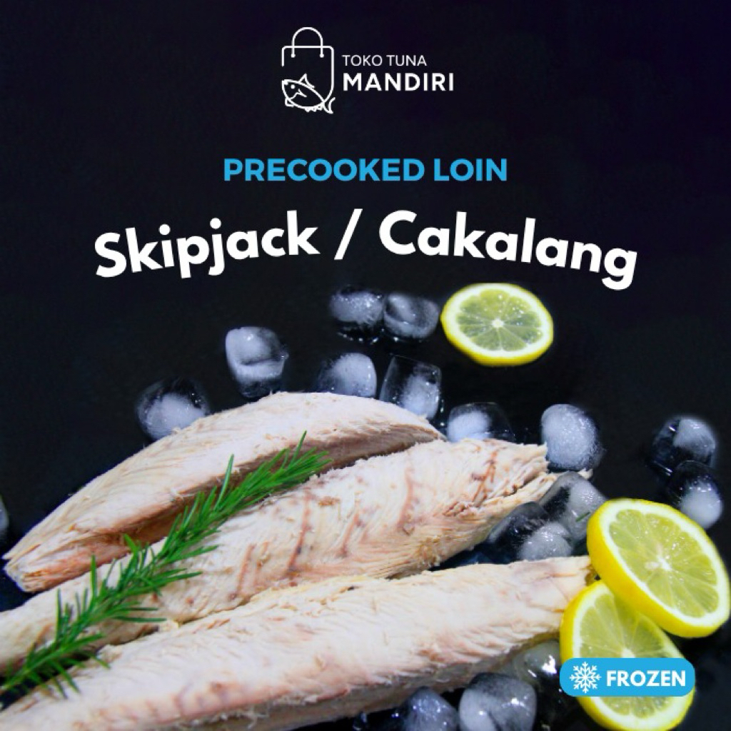 

Frozen Precooked Loin: Skipjack / Cakalang | Kemasan plastik vakum 500gr / 1kg / 5kg