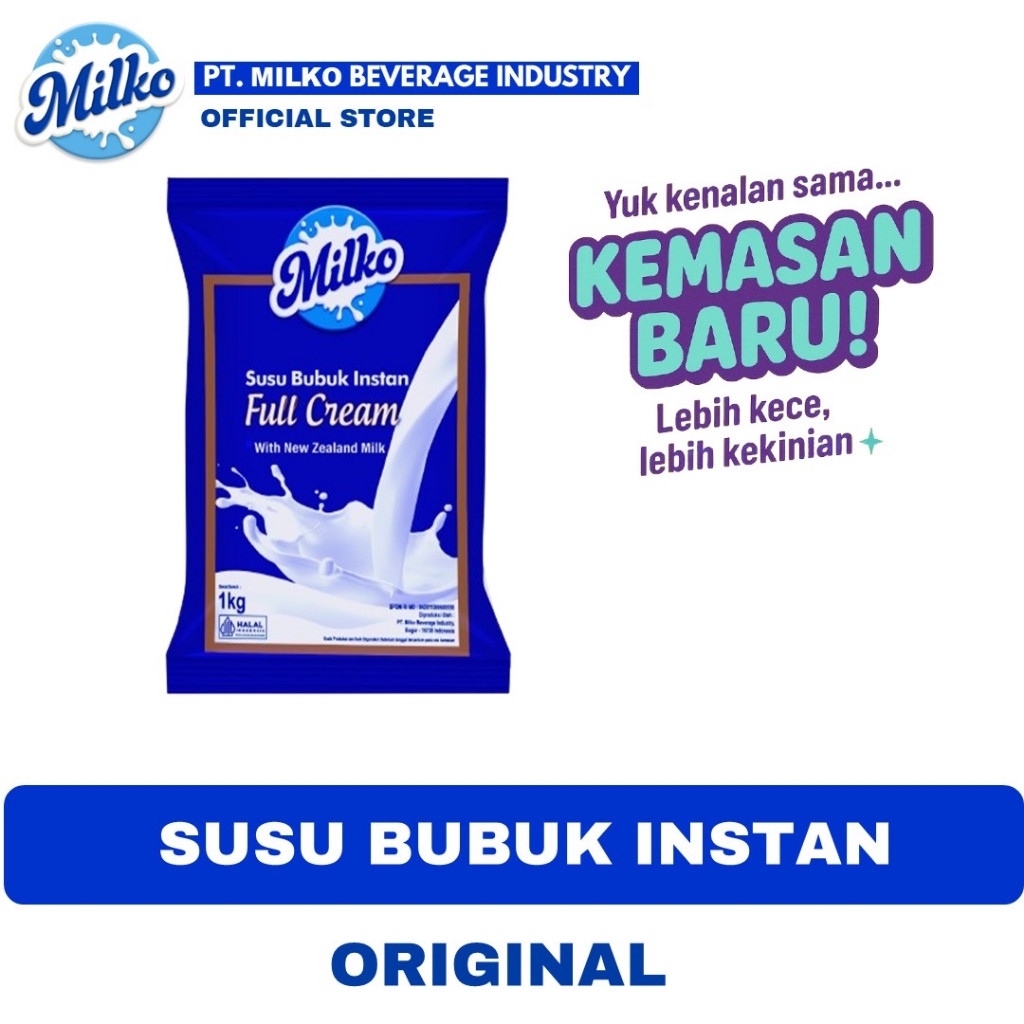 

MILKO SUSU BUBUK FULL CREAM 1 KG