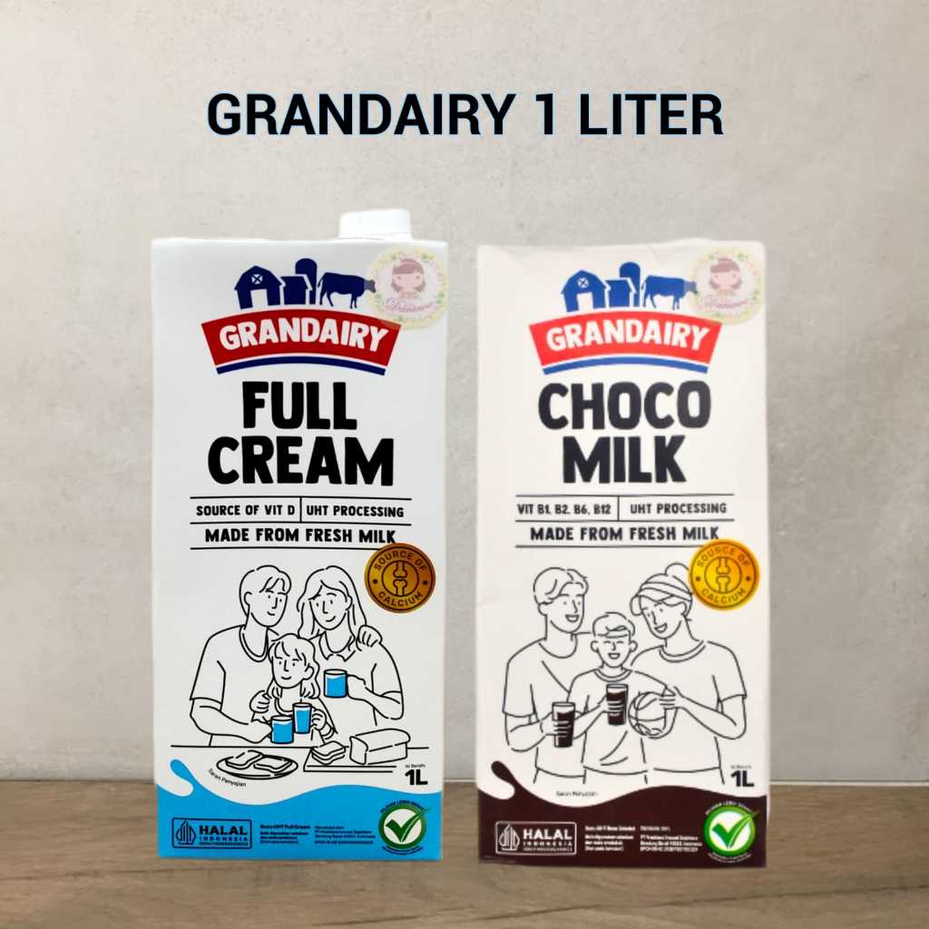 

Susu Grandairy Fresh Milk 1 Liter Full Cream Coklat ( ds bgr )