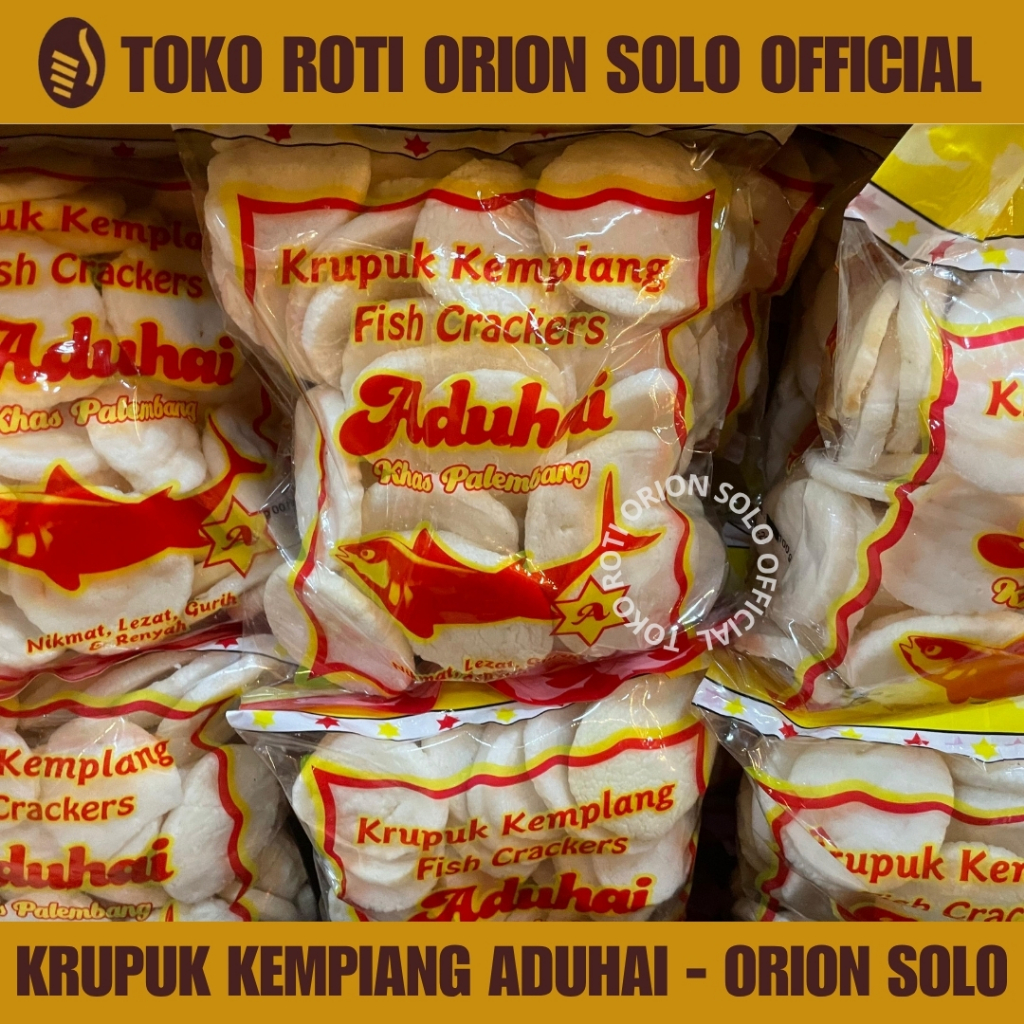 

Krupuk Kemplang / Fish Crackers Aduhai Khas Palembang - Orion Solo