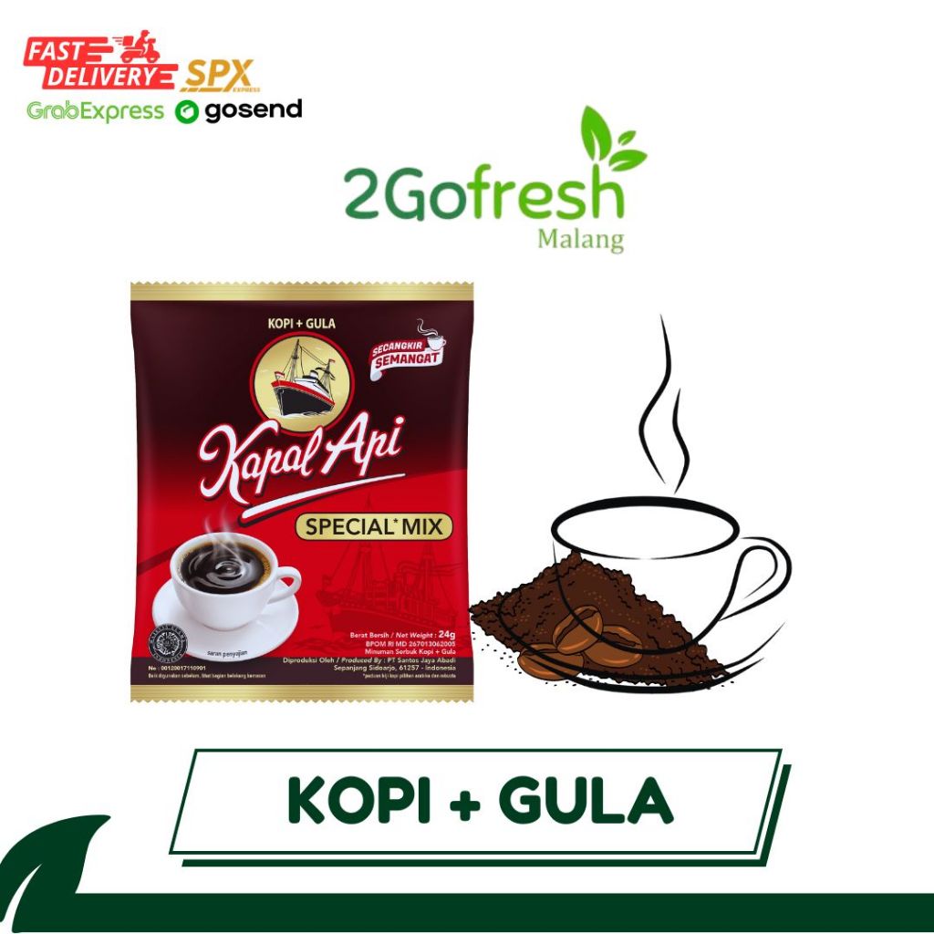 

Kopi Gula Kapal Api Special Mix | 2Gofresh | Sayuran | Ayam | Ikan | Daging | Dapur | instant | Fresh | Halal |