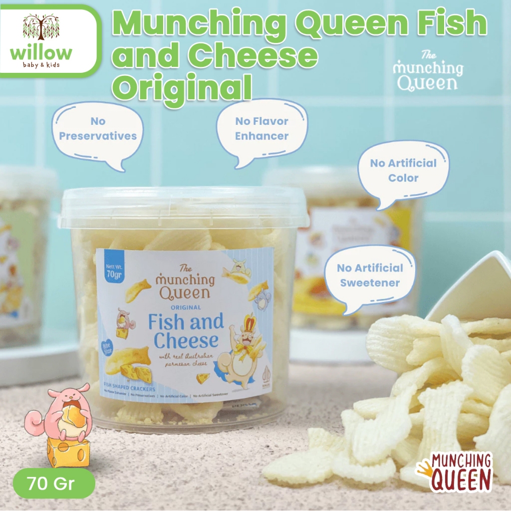 

Camilan Instant - Munching Queen Fish & Cheese Original 70gr