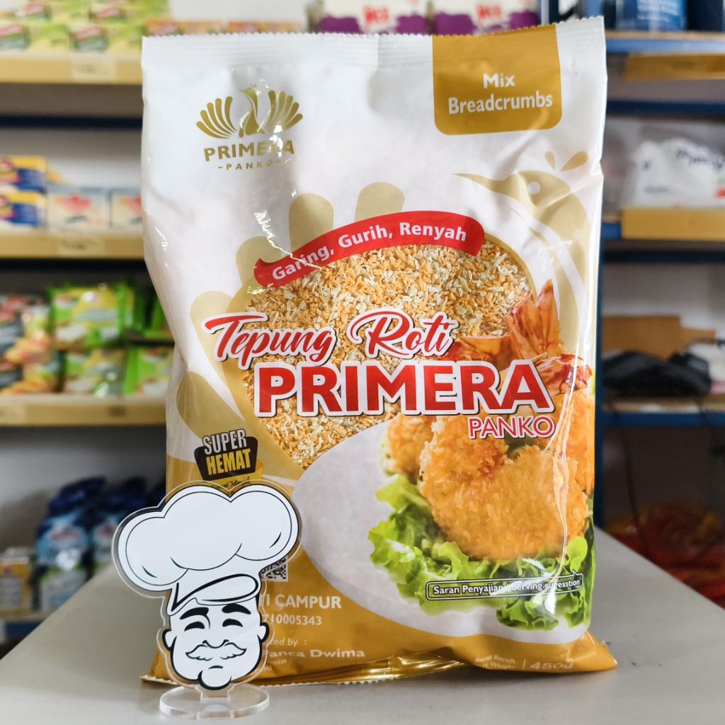 

Panir Panko Primera Mix 450Gr / Tepung Roti Mix / Breadcrumb Mix / Tepung Krispi