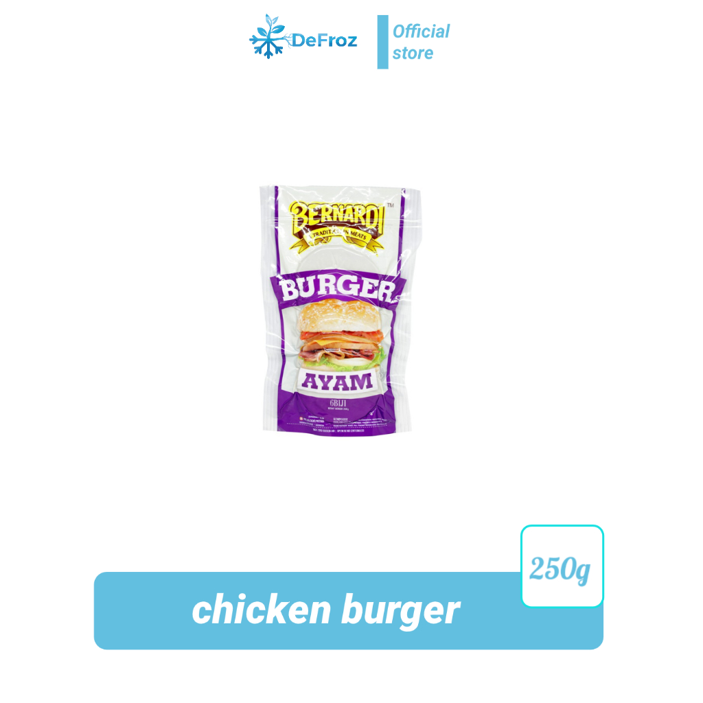 

BERNARDI Chicken Burger - Daging Burger Ayam 250 gram
