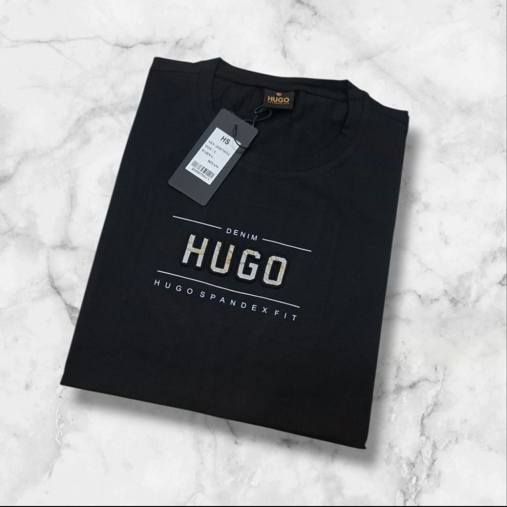 Kaos Oblong Pria HUGO SELECTION Original Terbaru