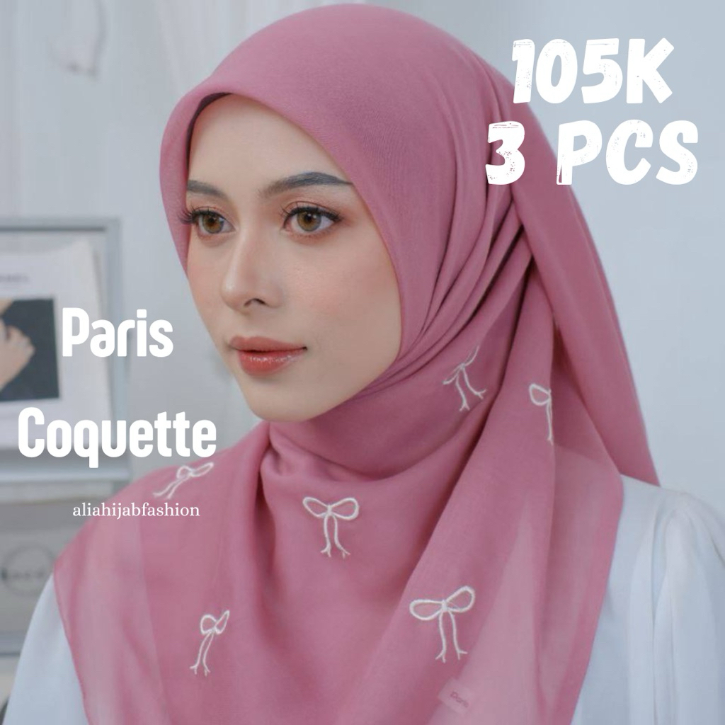Paris Coquette, Paris jadul coquette, Hijab segiempat coquette