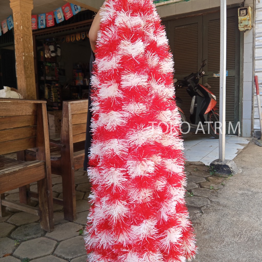 VIS-1 Slinger Merah Putih Warna | Rumbai Slinger Merah Putih | Rumbai Dirgahayu RI | Rumbai Merah Pu