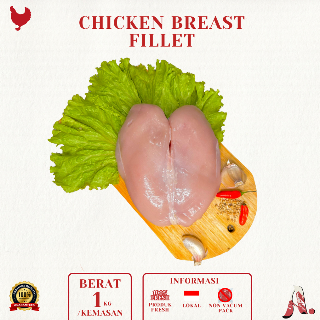 

Dada Ayam Fillet / Chicken Breast / Daging Ayam - Fresh