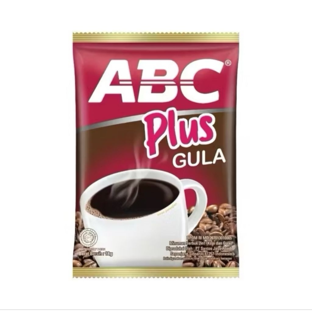 

Kopi ABC Plus+gula 1renceng 10saset