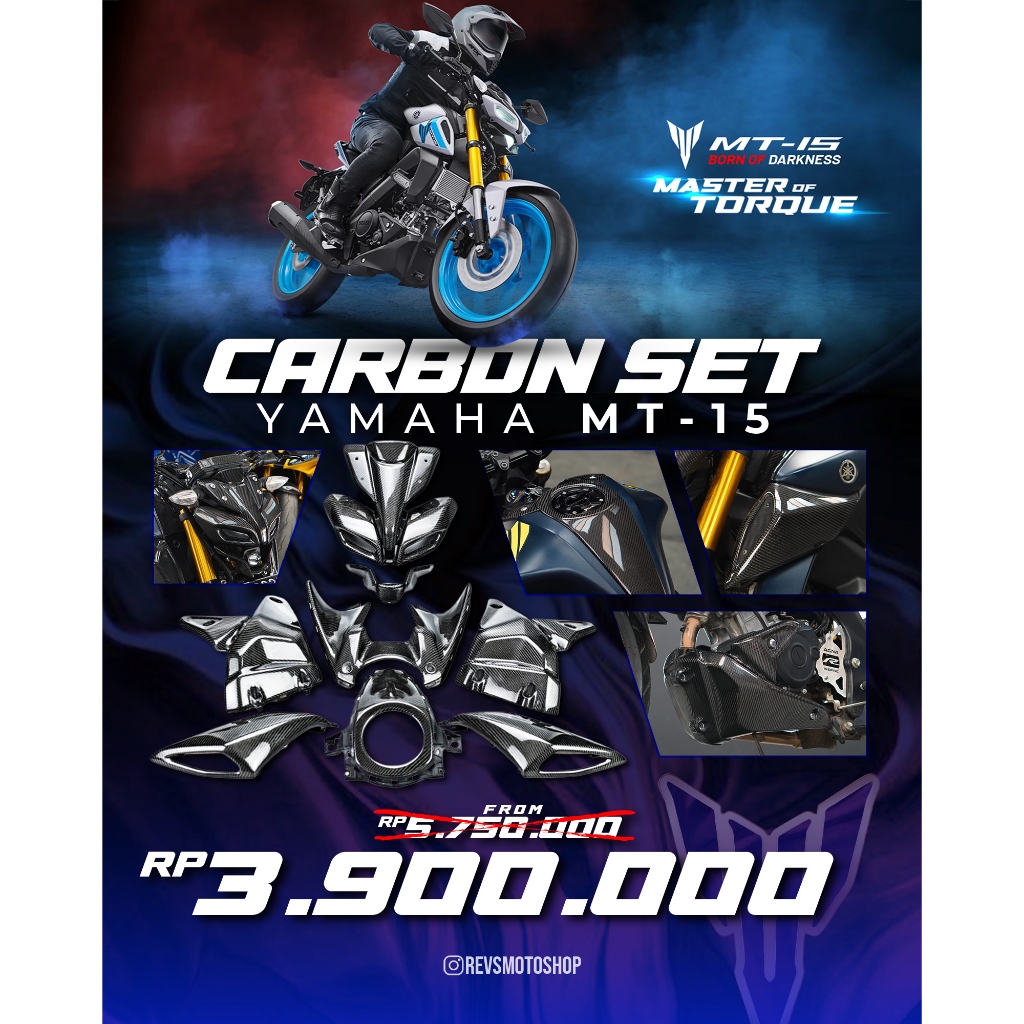 KABON CARBON MT15 BODY SET YAMAHA MT15 MT-15 CARBON