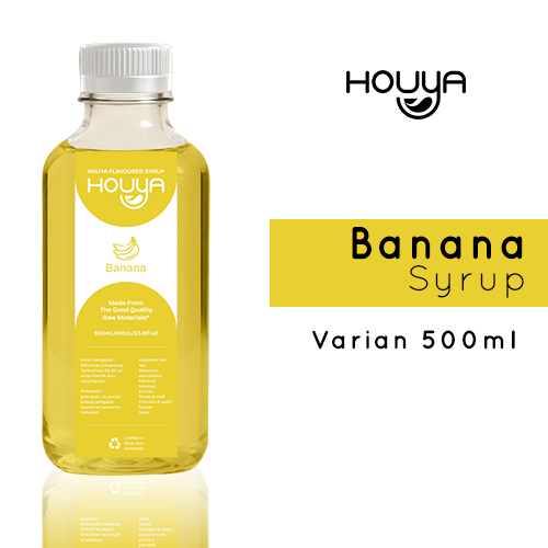 

Houya Banana Syrup 500ml - Sirup Rasa Banana