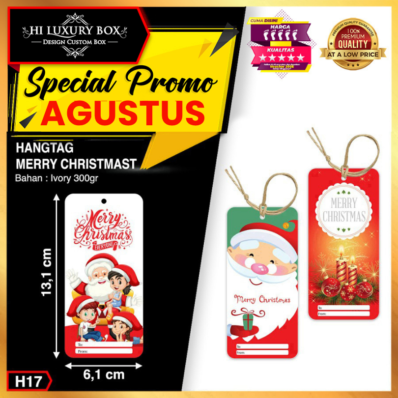 

Hang Tag | Label Baju | Hangtag Natal | Ivory | Murah | 13.1x6.1| H17