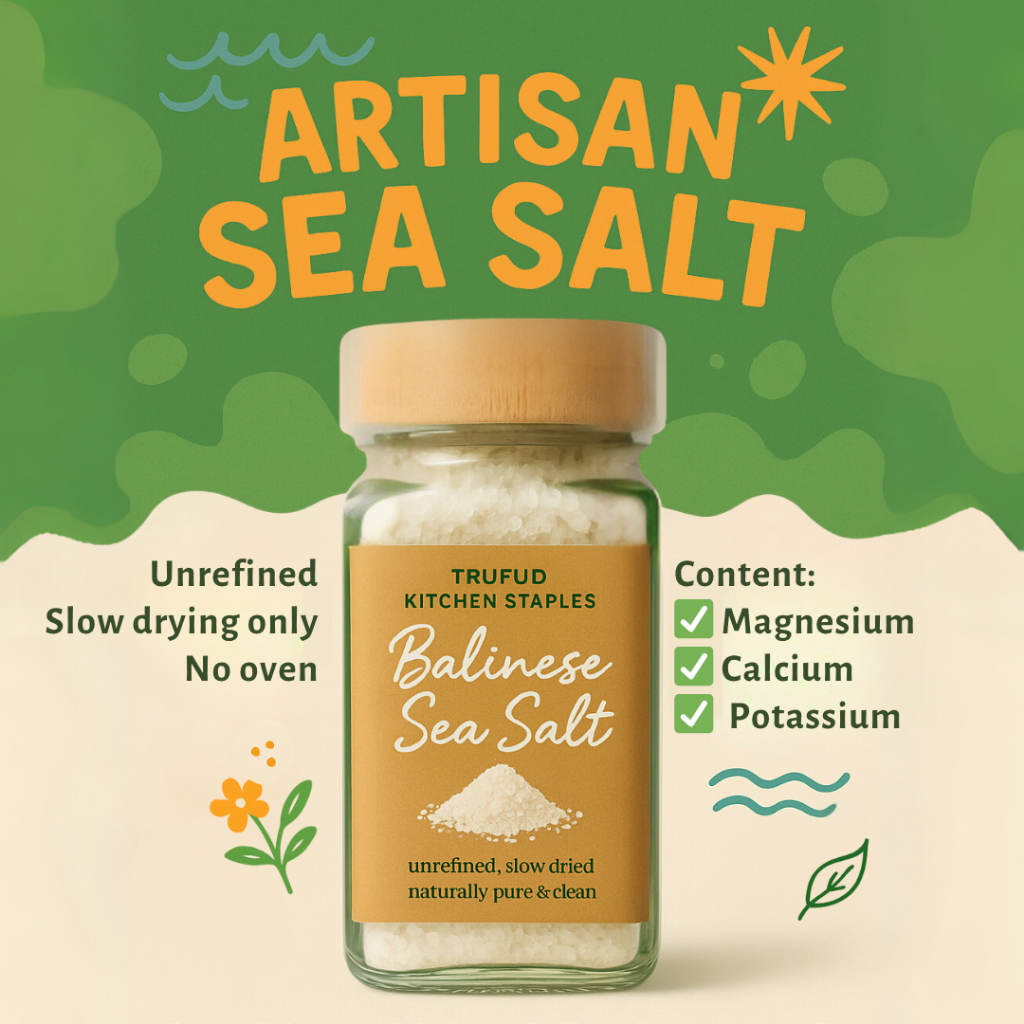 

TRUFUUD Balinese Sea Salt –Garam Laut Organik Natural Murni Sehat Garam Mpasi Himalayan Salt