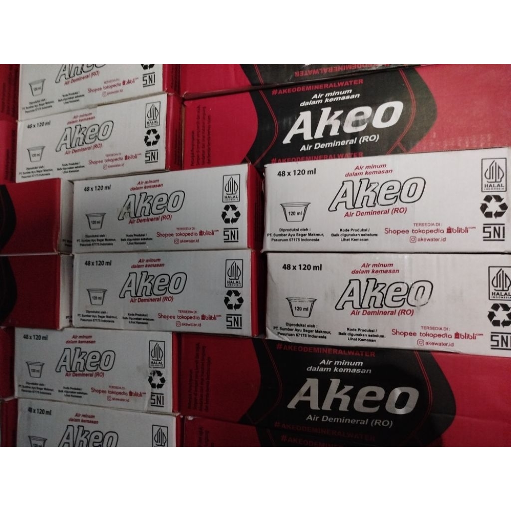 

1 Dus Akeo cup 120 ml x48/Air mineral