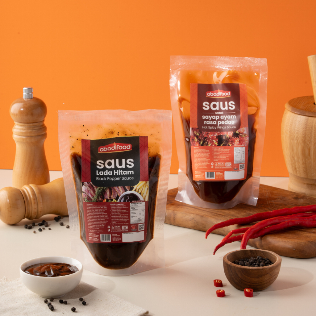 

[Paket Hemat] Bundle Saus Black Pepper + Hot Spicy Wings AbadiFood