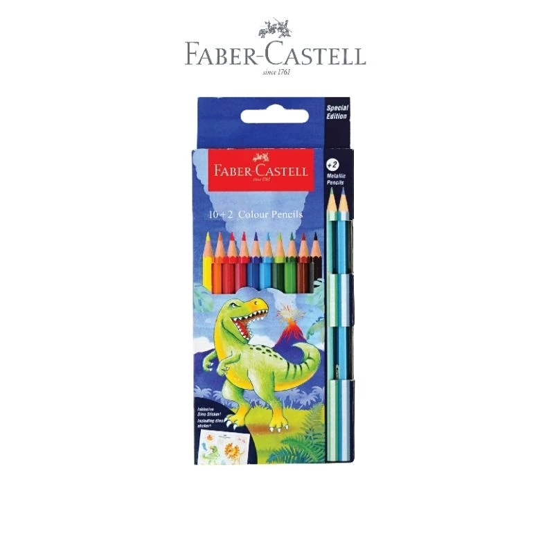 

Faber-Castell Pensil Warna Dino Seri (Isi 12)