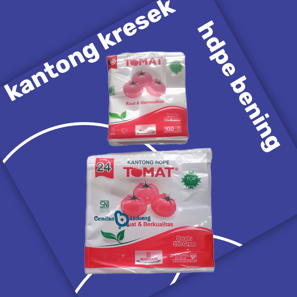 KANTONG KRESEK HDPE TOMAT | KANTONG BUNGKUS MAKANAN