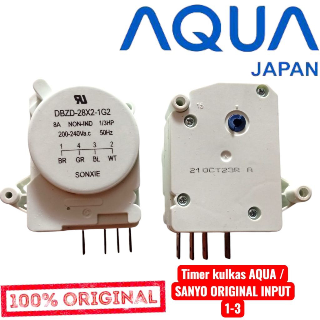 timer kulkas aqua 2 pintu original  sonxie