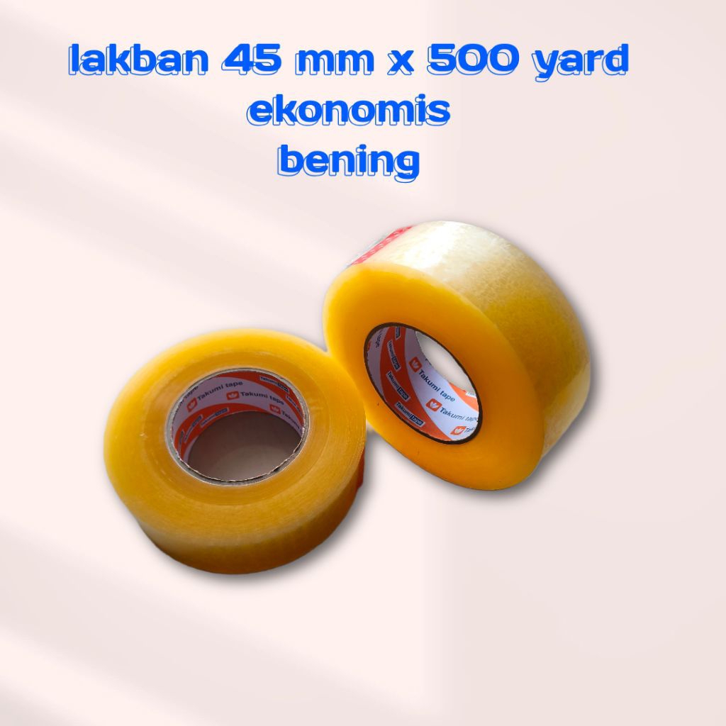 

Lakban jumbo bening 45 mm x 500 yard ekonomis