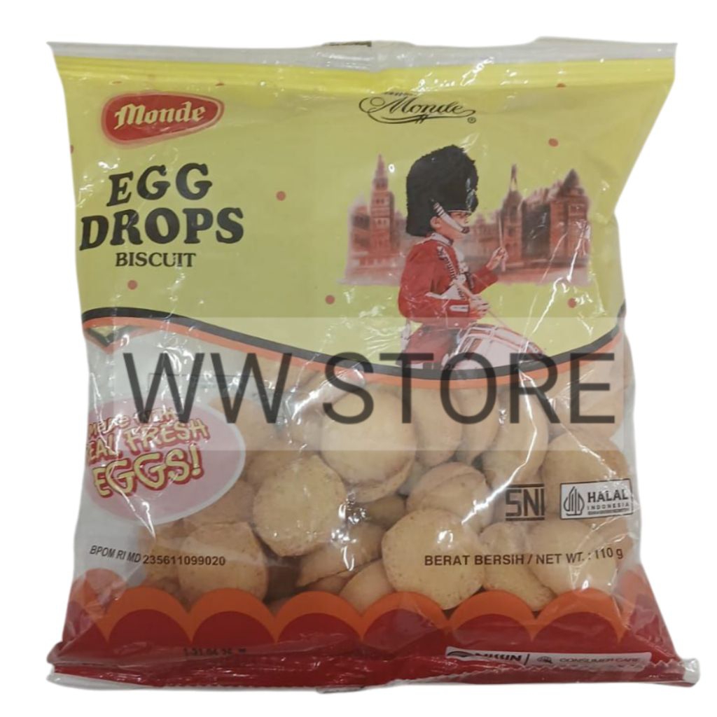 

Biskuit telur halal MUI NISSIN Danish Monde EGG DROPS BISCUIT 110g