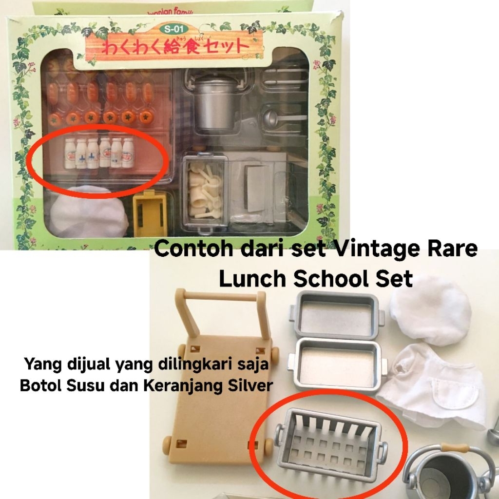 Sylvanian Families Lunch School Rare Acc Part Preloved