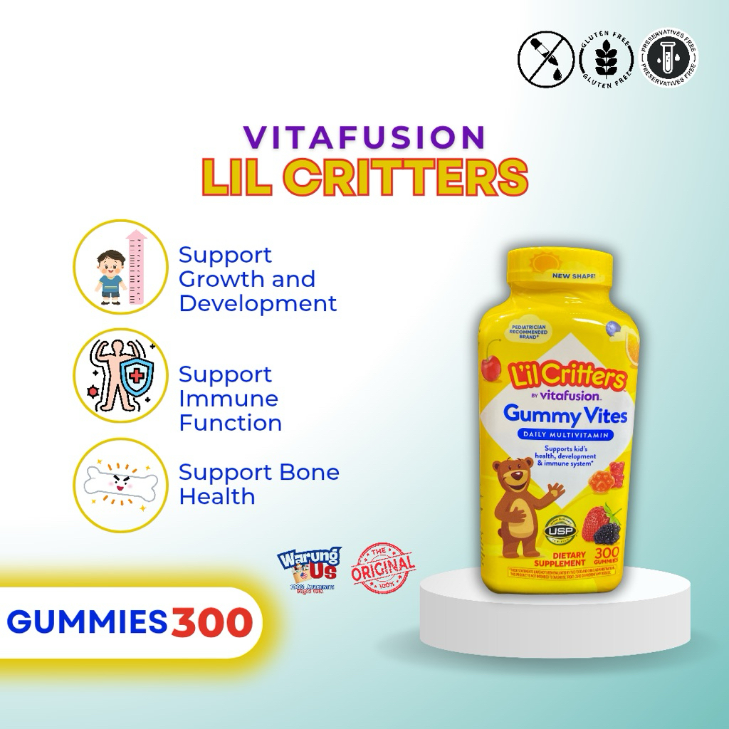 Gummy Vitamin Anak Lil Critter Multivitamin Import USA