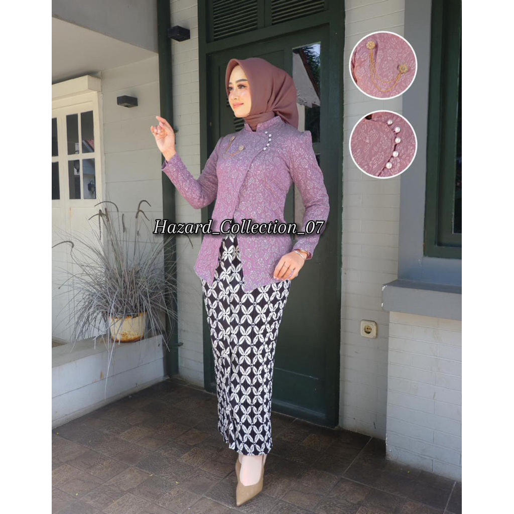 PROMO Janggan Kretek Viral - Kebaya Janggan Gadis Ayu Jawa Elegan - Janggan Tunik Modern Kebaya