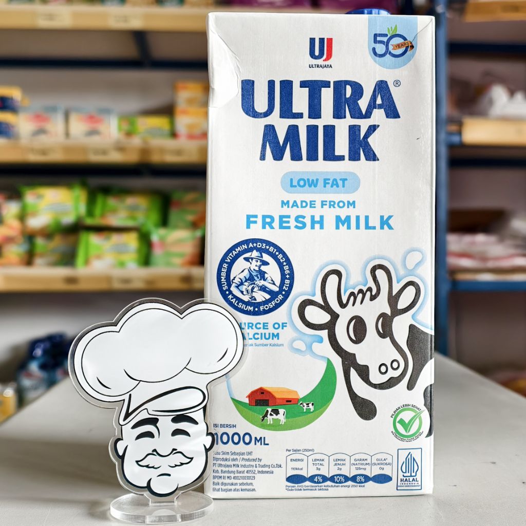 

Susu Ultra Lowfat Plain 1Liter / Susu Lowfat Ultra 1Liter