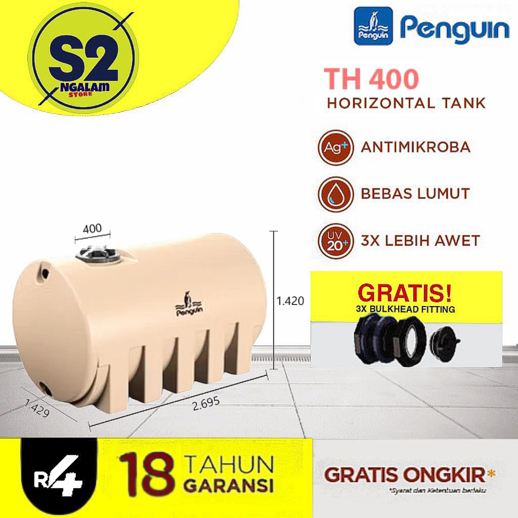 Tandon Air - PENGUIN TANGKI HORIZONTAL TH 400 (Invoice)