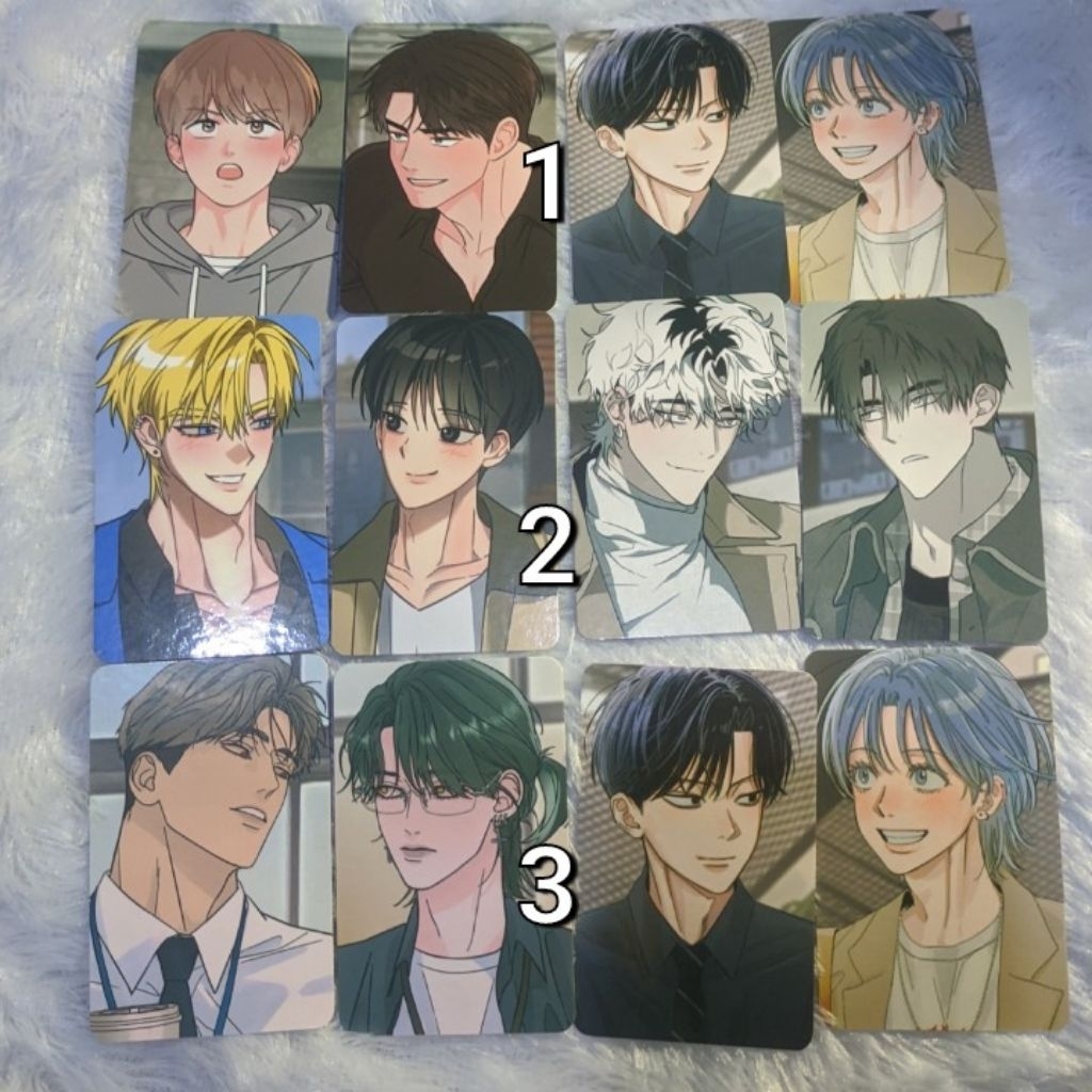 (BACA DESC) PHOTOCARD Manhwa BL Lebom Open Company Lezhin Bomtoon photocard bl