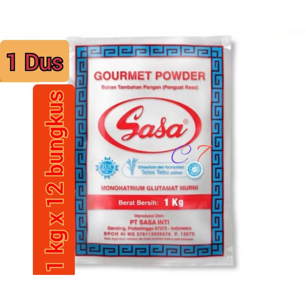 

1 dus. 12 bgks x 1 kg sasa penyedap makanan / micin / gourment powder / mononatrium l glutamat