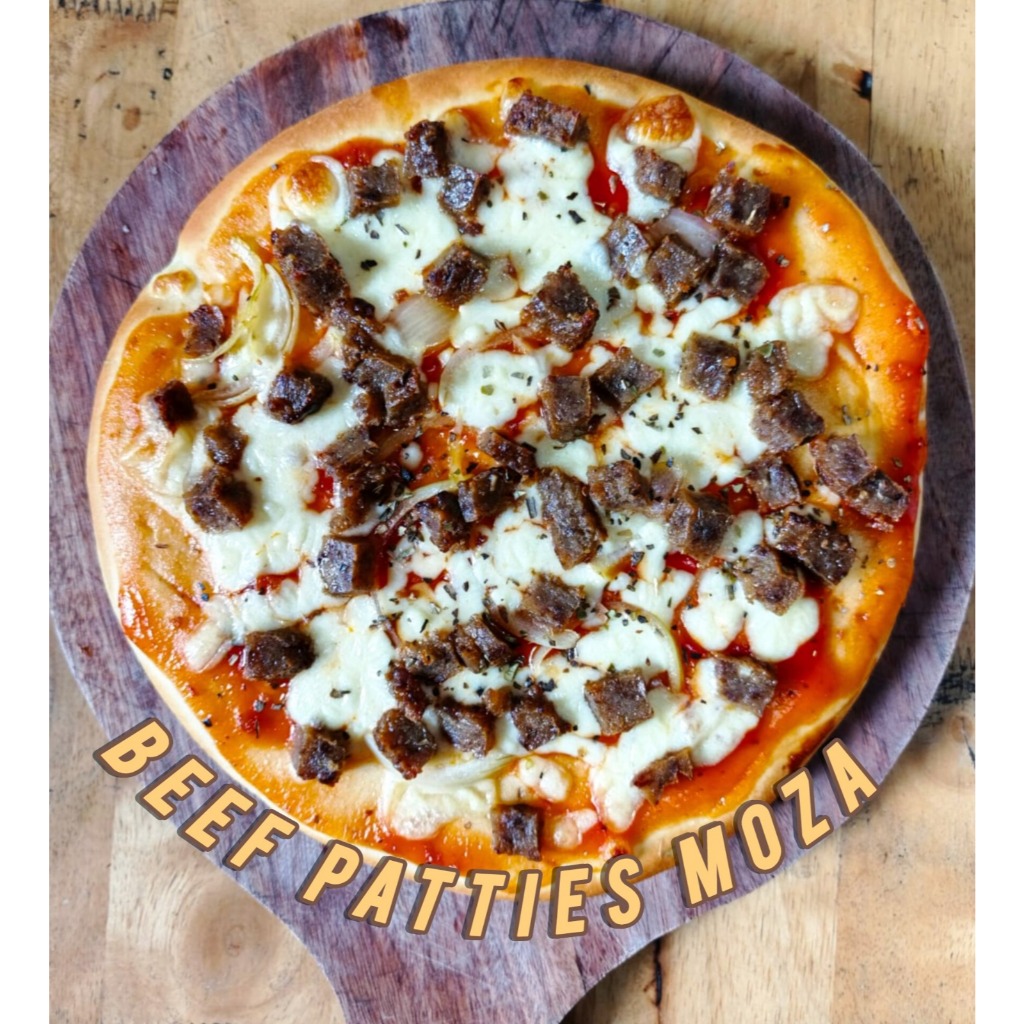 

PIZZA MEDAN MARELAN MANTAP|BEEF PATTIES MOZA