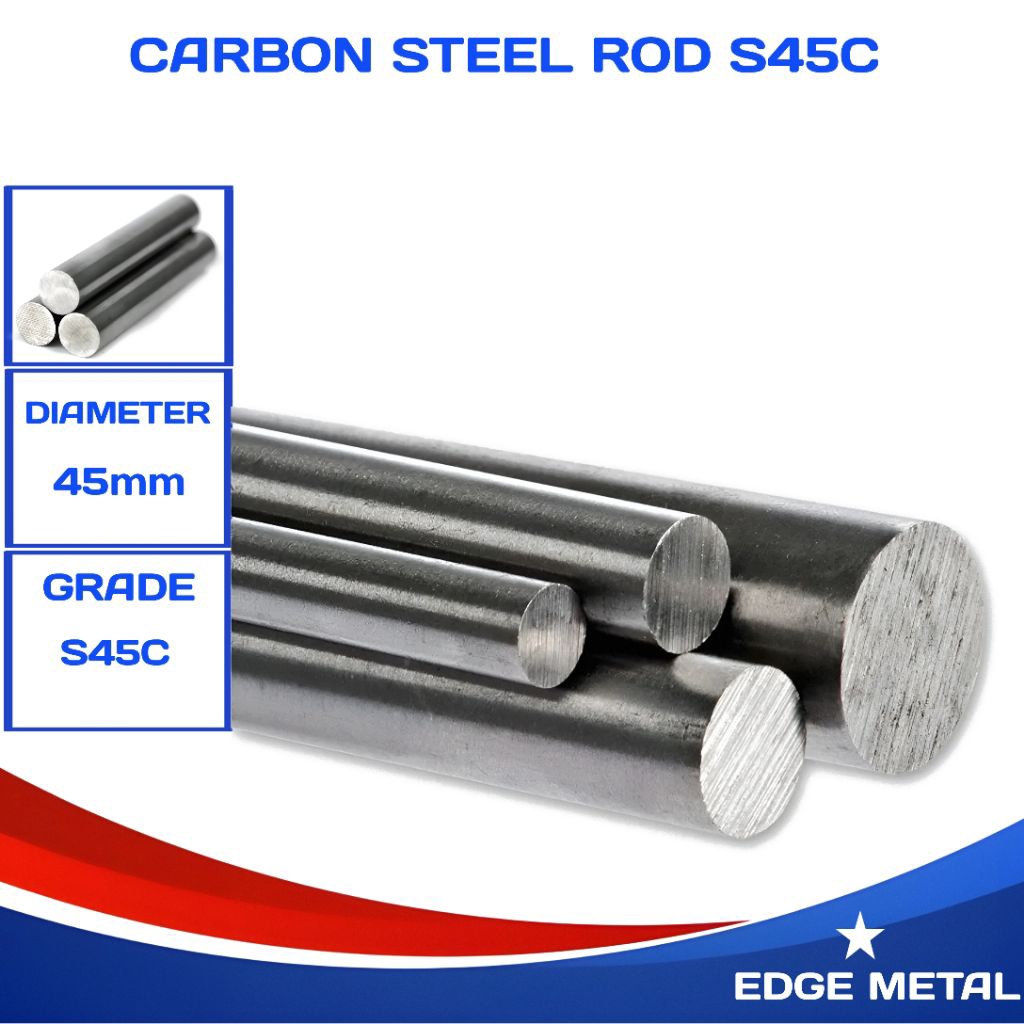 AS BESI S45C | 45MM | AS ST60 | AS 45C | CARBON STEEL PER 1CM