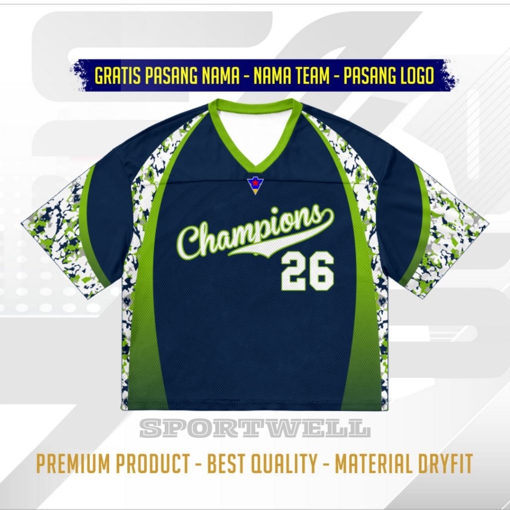 Jersey Boxy Navy Champions Rugby Full Printing Premium Jersey BaseBall Jersey Vintage Oversize Baju 