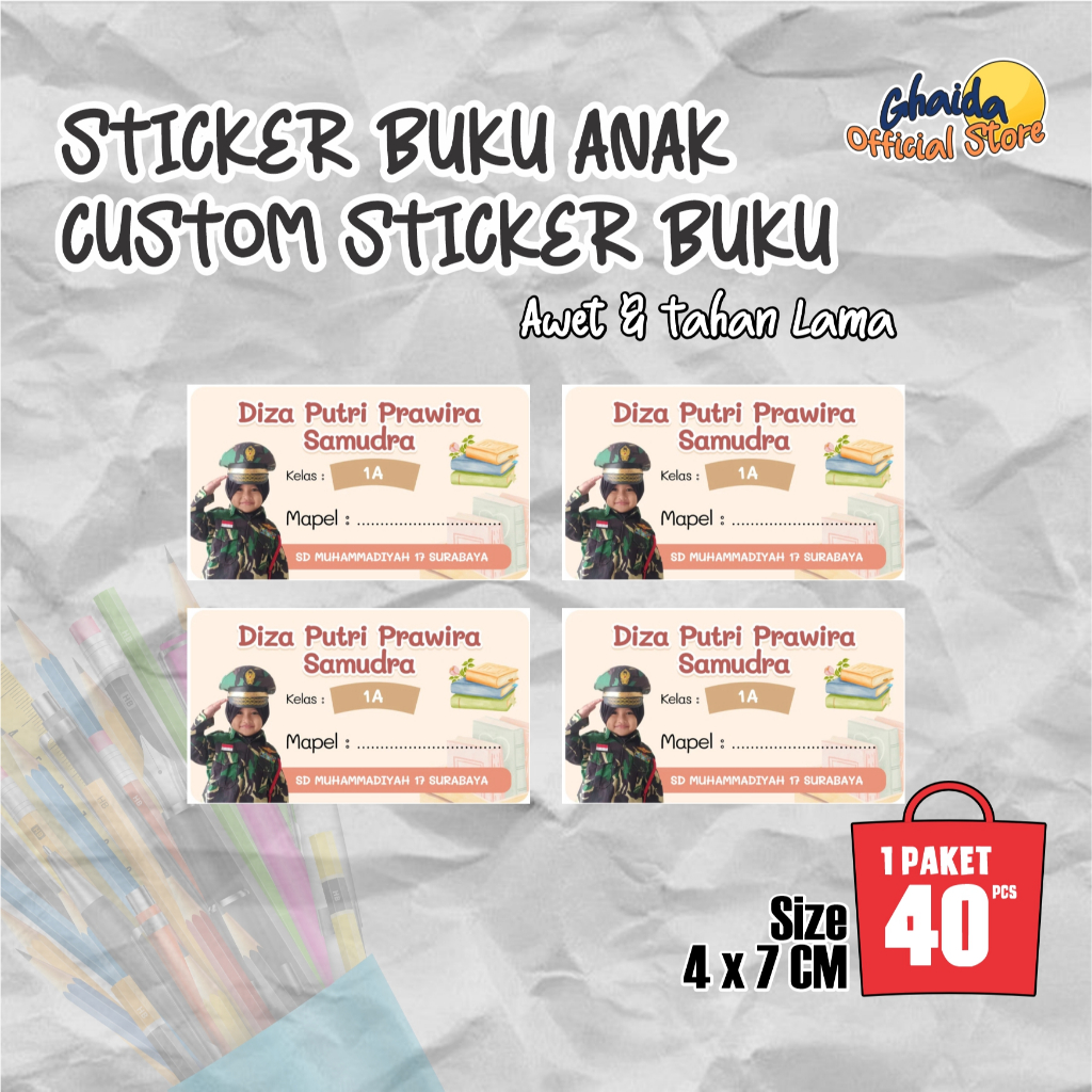 

STIKER BUKU MATA PELAJARAN/ BUKU PAKET CUSTOM