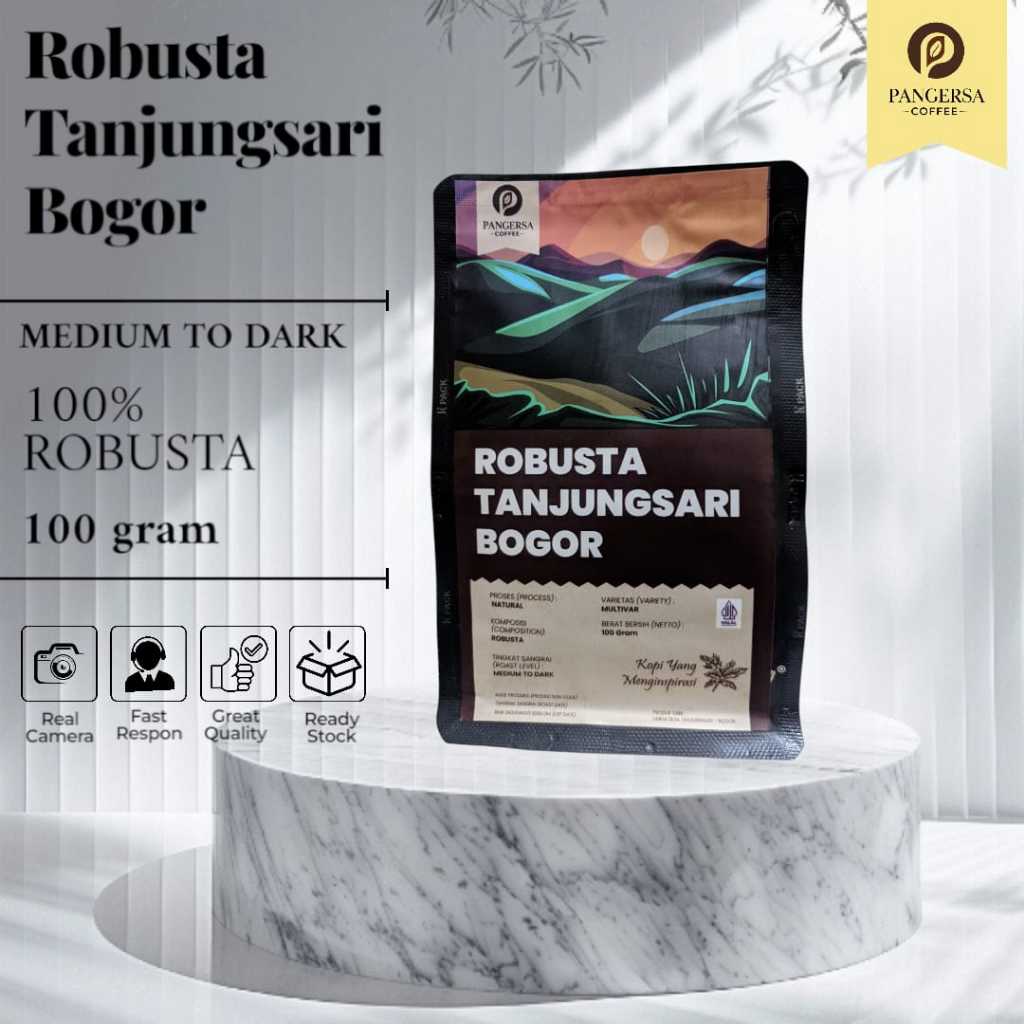 

Pangersa coffee - Robusta coffe Tanjungsari Bogor coffe Roast Espresso Blend coffe 100gram