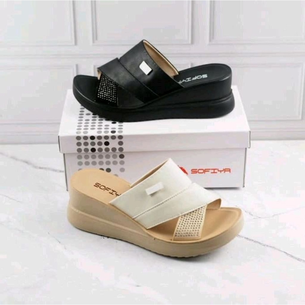 SANDAL.WEDGES WANITA IMPOR ORI SOFIYA 6910-26