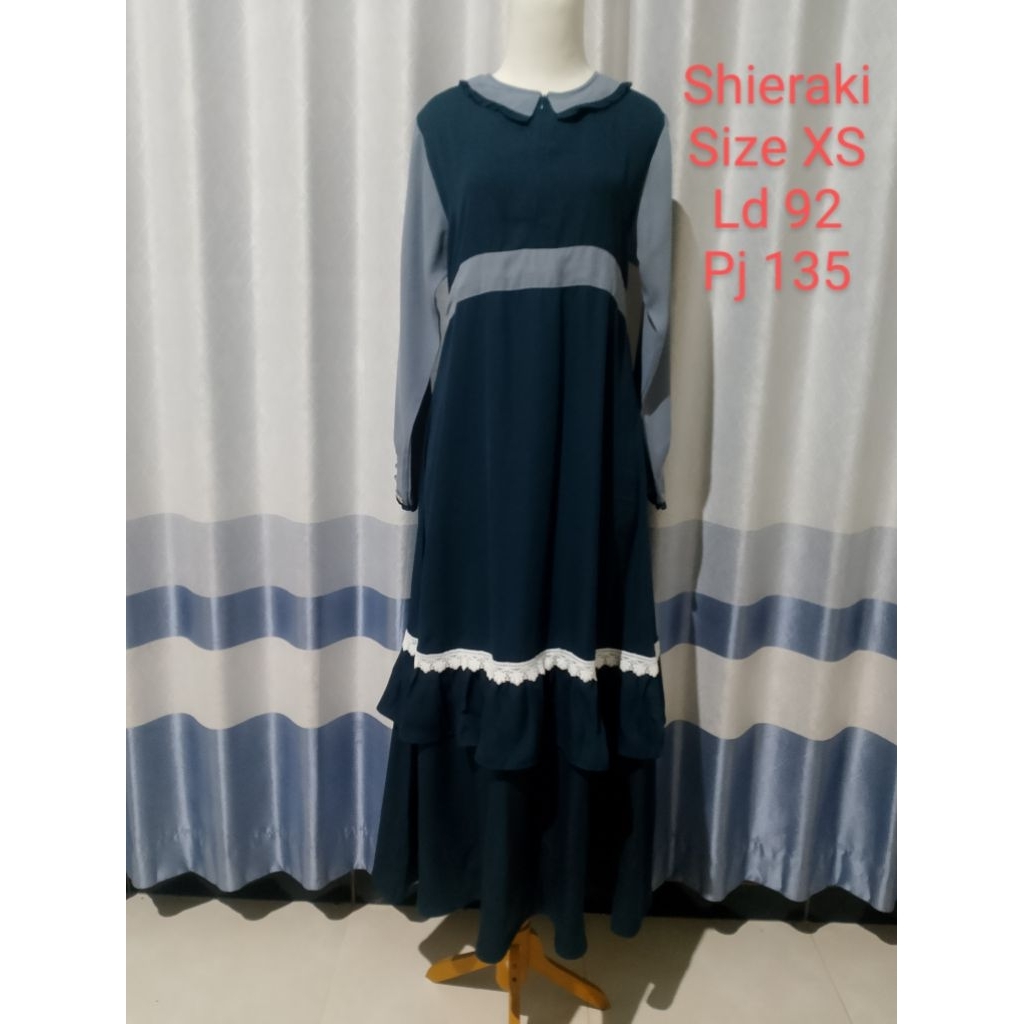 Preloved gamis Shieraki size XS