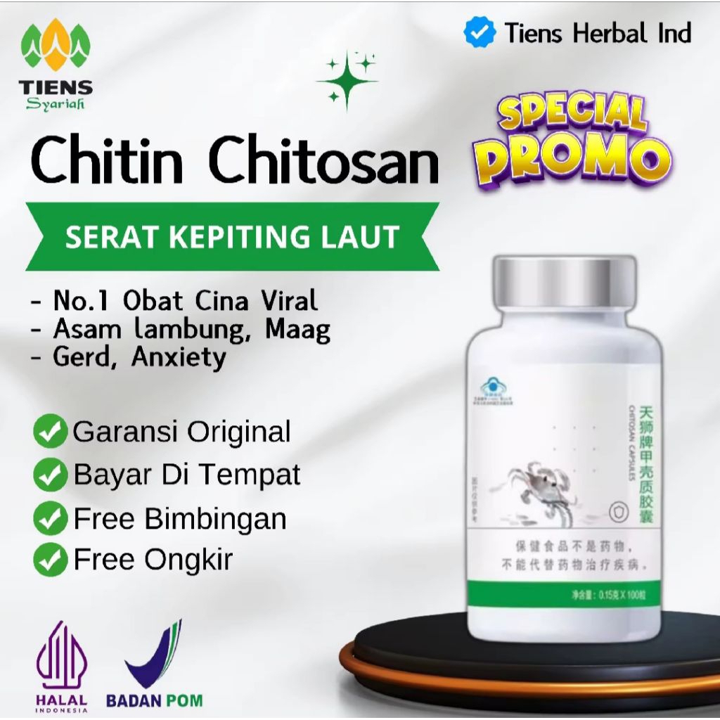 Tianshi Chitin Chitosan Obat Herbal Mengatasi Asam Lambung Original