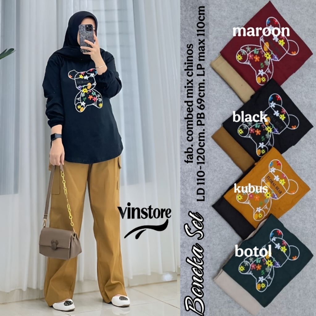 BONEKA SET BY VINSTORE SETELAN WANITA MUSLIMAH DEWASA