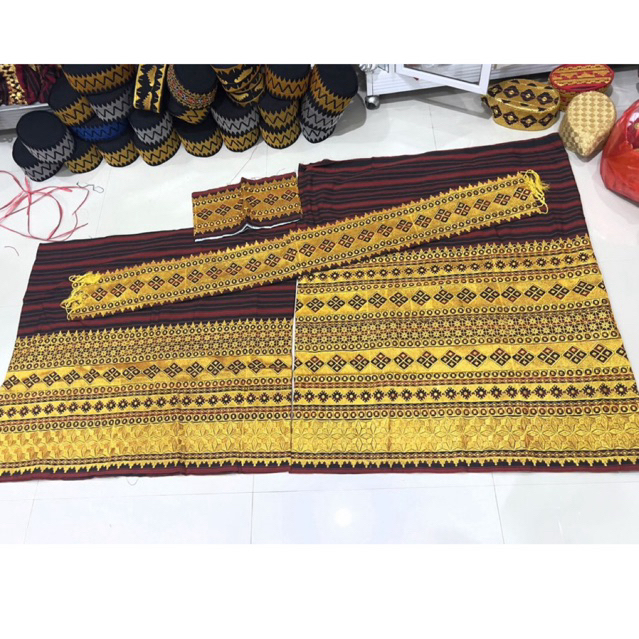 Kain Tapis Bordir/ Kain Songket/ Kain Setelan Mama Papa/ Kain Khas Lampung/ Kain Tapis / Tapis Lampu