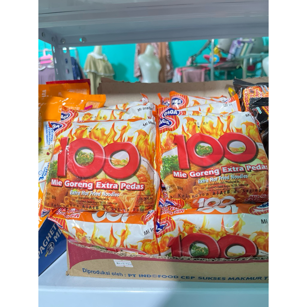 

gaga mie 100 extra pedas murah 3 ribuan