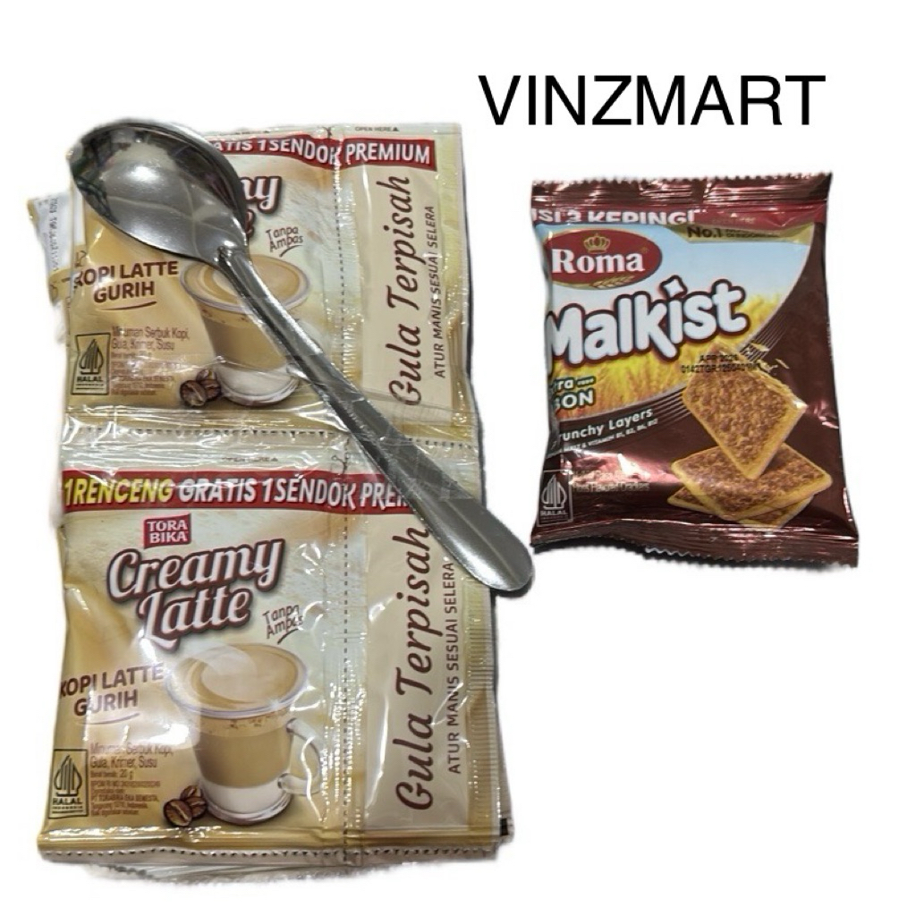 

(C2) Combo Hemat Creamy Latte + 1pcs Roma Malkist abon 21g
