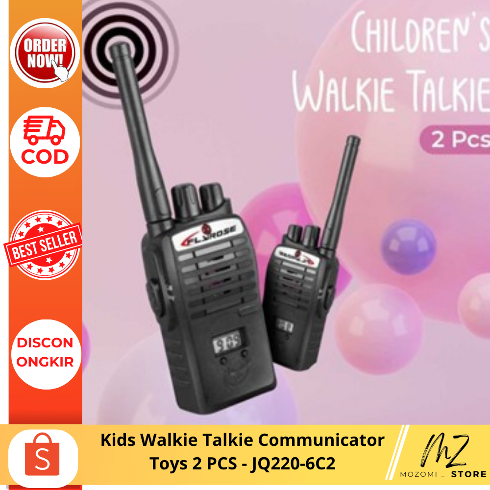 Kids Walkie Talkie Communicator Toys 2 PCS - JQ220-6C2 / Mainan Walkie Talkie HT Anak 2 Pcs