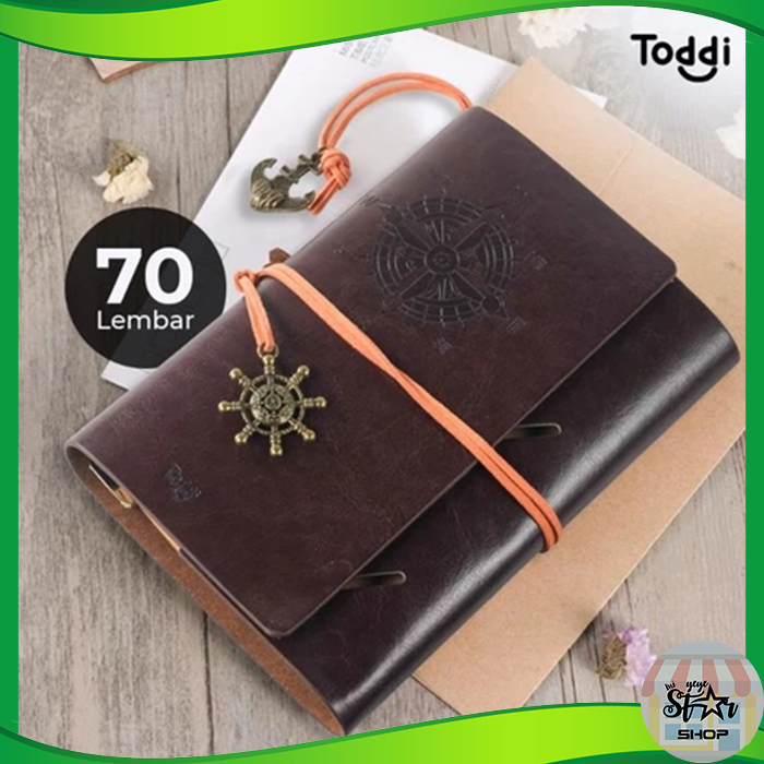 

Buku Binder Kulit Retro Pirate Kompas A6 A5 Binder Note Classic Retro Kertas Coklat Vintage