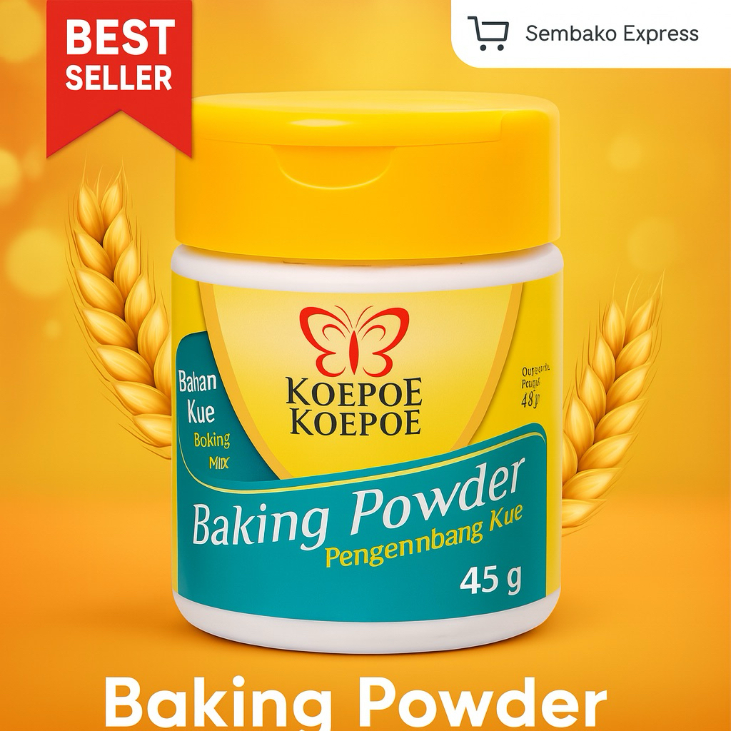 

Koepoe Koepoe Baking Powder 45g – Pengembang Kue Berkualitas