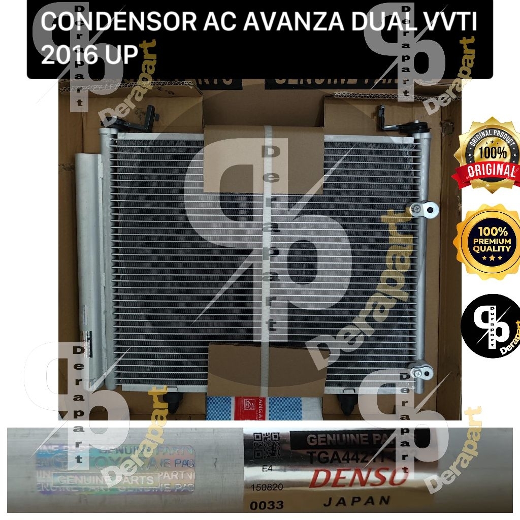 CONDENSOR AC AVANZA DUAL VVTI 2016 UP KONDENSOR AC ORIGINAL DENSO JAPAN